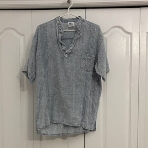 Elegant Gray Women's Blouse
